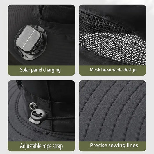 Flexmate Pro - Triple Solar-Fan Cooling Hat (Sales 2)