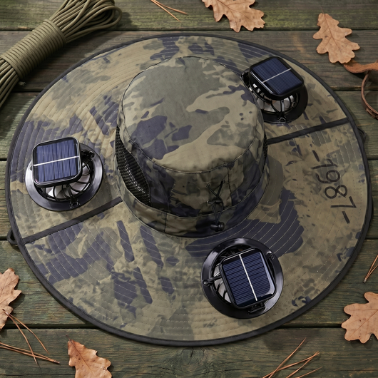 Flexmate Pro - Triple Solar-Fan Cooling Hat