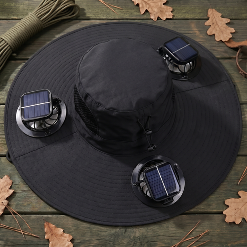 Flexmate Pro - Triple Solar-Fan Cooling Hat