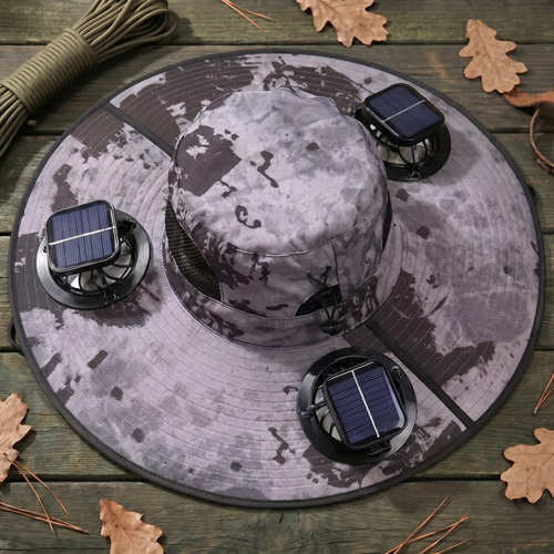 Flexmate Pro - Triple Solar-Fan Cooling Hat