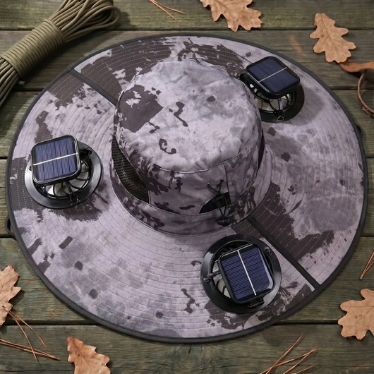 Flexmate Pro - Triple Solar-Fan Cooling Hat
