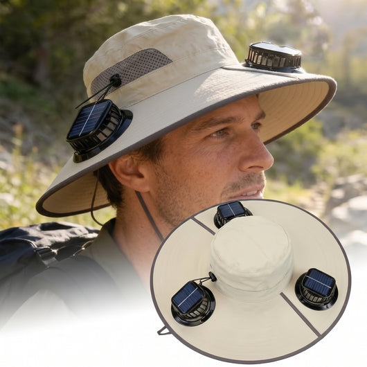 Flexmate Pro - Triple Solar-Fan Cooling Hat